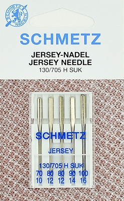 Иглы Schmetz джерси 130/705 H SUK (70x1, 80x2, 90x1, 100x1) 5 шт в Нариманове